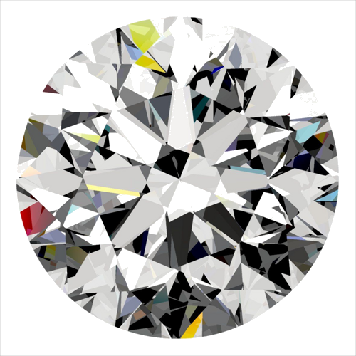 0.4 carat E-VS2 Very Good cut Natūralus Round Deimantas (1)