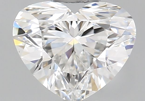 0.39 carat F-VVS2 Natūralus Heart Deimantas (1)
