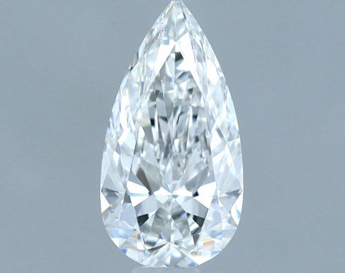 0.53 carat F-VVS1 Natūralus Pear Deimantas (1)