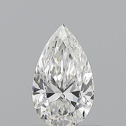 0.52 carat F-VVS1 Natūralus Pear Deimantas (1)
