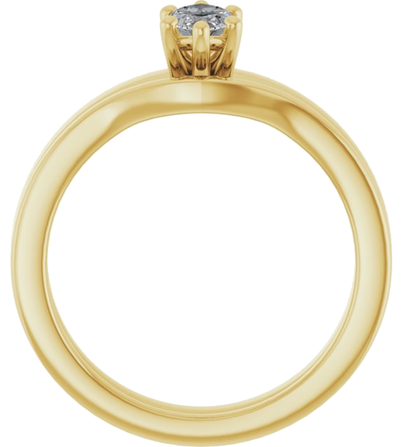14K Yellow 8x4 mm Marquise Solitaire Engagement Ring Mounting (7)