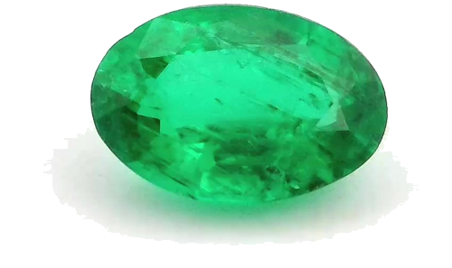 0.58 carat GREEN Oval Smaragdas (1)