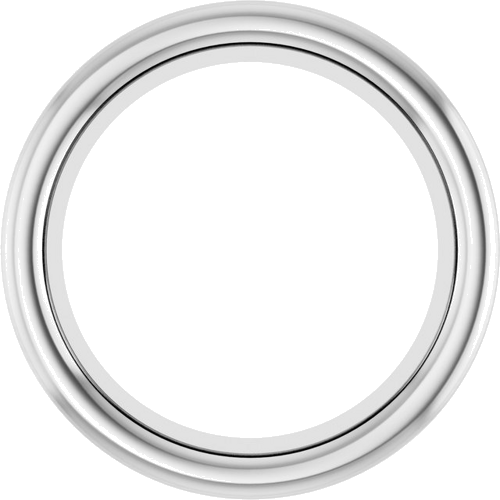 Platinum 6.5 mm Round Bezel-Set Slide Pendant Mounting (1)