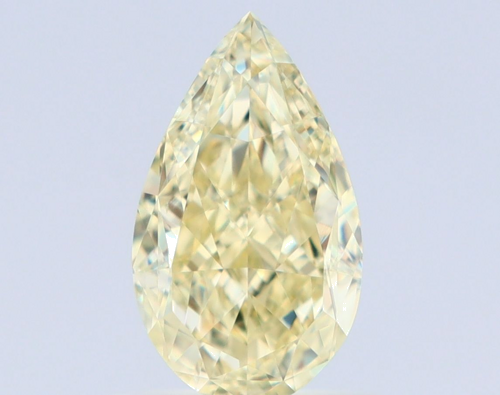 1.01 carat Fancy Light Yellow-VS2 Natūralus Pear Deimantas (1)