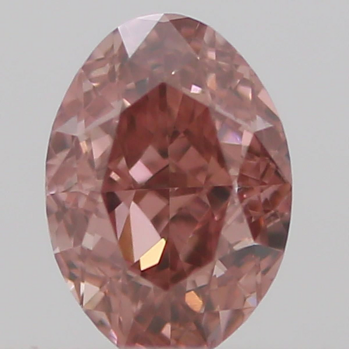 0.15 carat Fancy Intense Orangey Pink-VS2 Natūralus Oval Deimantas (1)