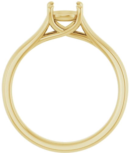 Sužadėtuvių Žiedas „Solitaire“ 585 Geltonojo Aukso Round 5.8mm (2)