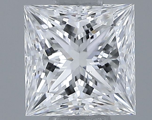 0.61 carat E-SI1 Natūralus Princess Deimantas (1)