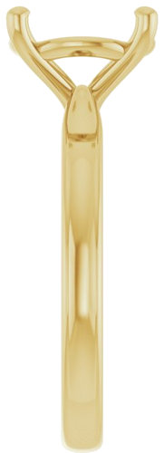 Sužadėtuvių Žiedas 14k yellow gold Round 10mm (4)