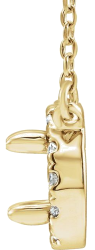 Pakabukas „French-Set Halo-Style“ 585 Geltonojo Aukso Round 3.5mm (2)