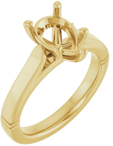 Sužadėtuvių Žiedas „Solitaire“ 14k yellow gold Pear 10mm x 7mm (1)