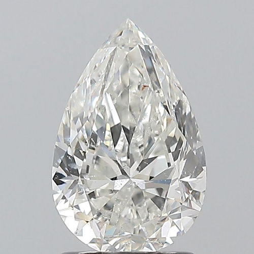 1.5 carat H-SI2 Natūralus Pear Deimantas (1)