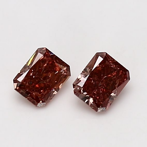 0.24 carat Fancy Deep Brownish Pinkish Orange-SI2 Natūralus Radiant Deimantas (1)
