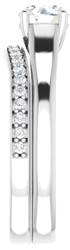 14K White 5.5 mm Round Solitaire Engagement Ring Mounting (9)