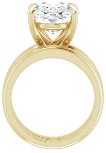 Sužadėtuvių Žiedas „Claw-Prong Solitaire“ 14k yellow gold Oval 15mm x 11mm (7)