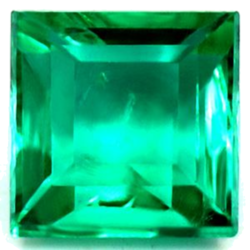 0.67 carat GREEN Square Smaragdas (1)