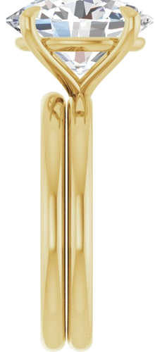 Sužadėtuvių Žiedas „Claw-Prong Solitaire“ 14k yellow gold Oval 12mm x 10mm (9)