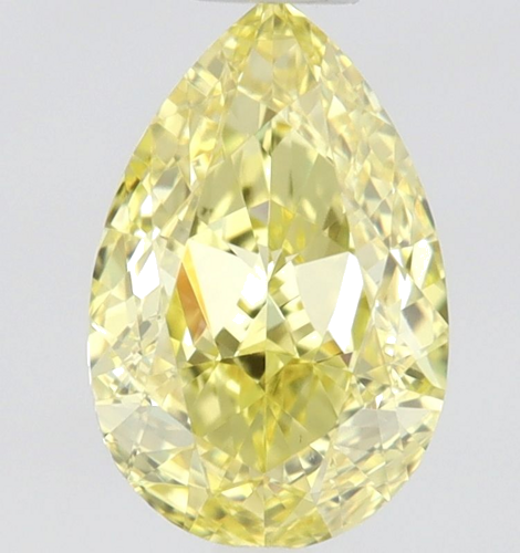 0.45 carat Fancy Intense Yellow-VS1 Natūralus Pear Deimantas (1)