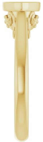 Sužadėtuvių Žiedas „Bezel-Set“ 585 Geltonojo Aukso Marquise 10mm x 5mm (4)