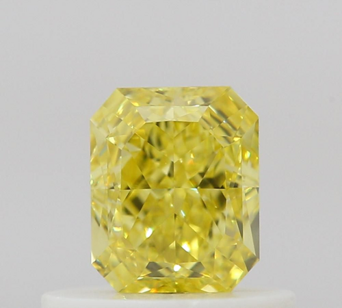 0.52 carat Fancy Intense Yellow-IF Natūralus Radiant Deimantas (1)
