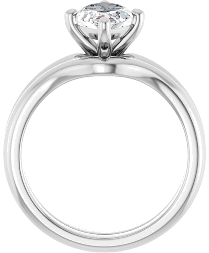 Sužadėtuvių Žiedas 14k white gold Marquise 12mm x 6mm (7)