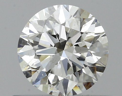 0.53 carat G-SI2 Excellent cut Natūralus Round Deimantas (1)