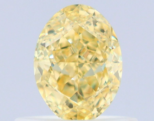 0.56 carat Fancy Yellow-VS2 Natūralus Oval Deimantas (1)