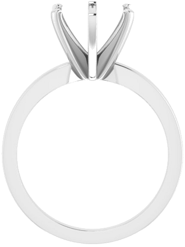 Sužadėtuvių Žiedas „Solitaire“ 14k white gold Round 9mm (2)