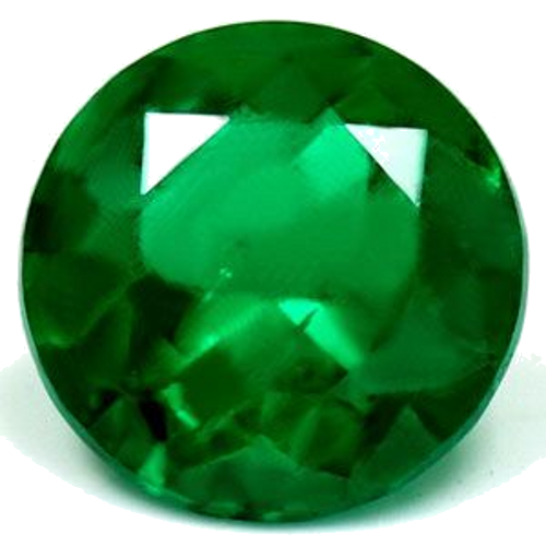 0.76 carat GREEN Round Smaragdas (1)