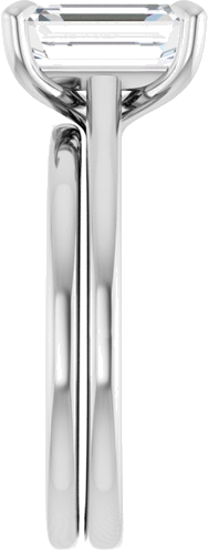 Sužadėtuvių Žiedas „Solitaire“ 950 Platinos Emerald 9mm x 7mm (9)