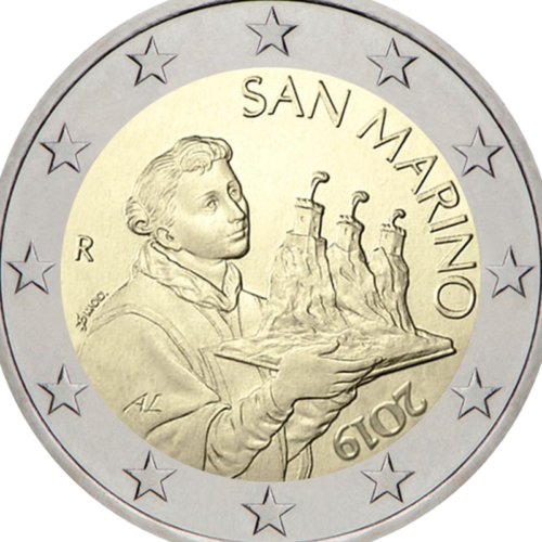 2019 San Marinas Nacionalinė 2 eurų moneta (2)
