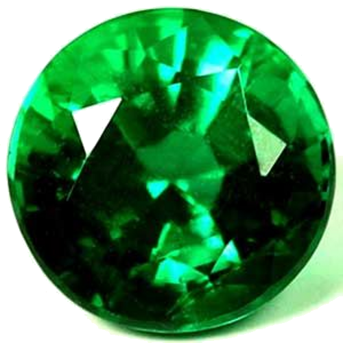 0.54 carat GREEN Round Smaragdas (1)