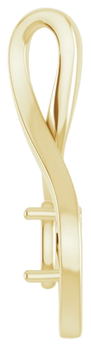 14K Yellow  6x4 mm Oval Pendant Mounting (3)