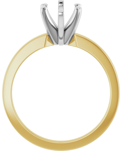 Sužadėtuvių Žiedas „Solitaire“ 14k yellow/white gold Marquise 12mm x 6mm (2)