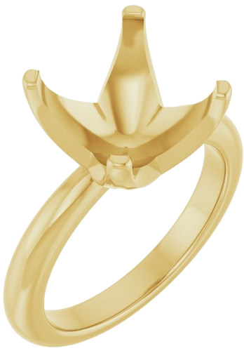 Sužadėtuvių Žiedas „Solstice Solitaire®“ 10k yellow gold Round 12mm (1)
