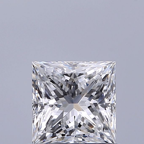 0.66 carat D-VVS1 Natūralus Princess Deimantas (1)