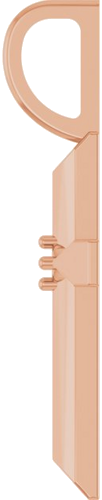 Pakabukas „Accented Cross“ 14k rose gold Round 1.2mm (3)