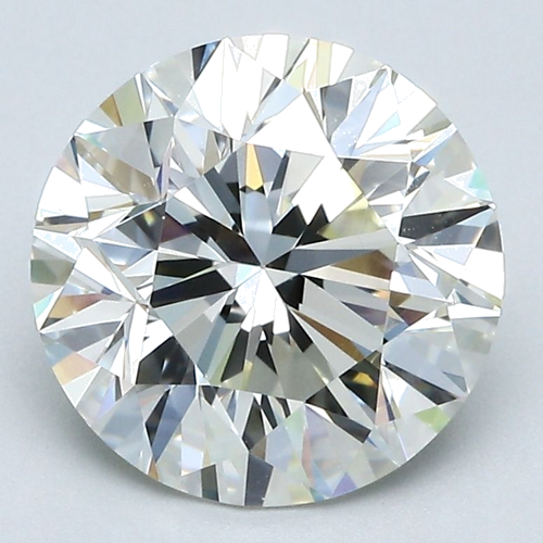 3.01 carat K-VVS2 Very Good cut Natūralus Round Deimantas (1)