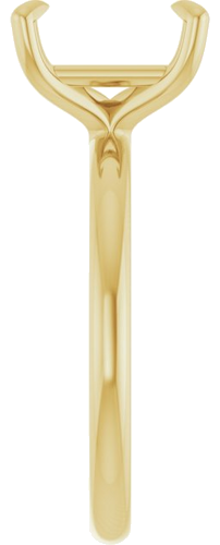 Sužadėtuvių Žiedas „Solitaire“ 585 Geltonojo Aukso Emerald 9mm x 7mm (4)