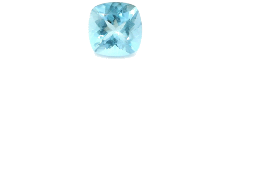 0.53 carat BLUE Cushion Aquamarine (1)