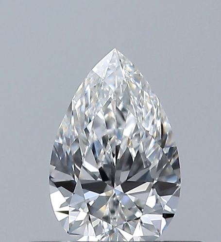 0.34 carat F-IF Natūralus Pear Deimantas (1)