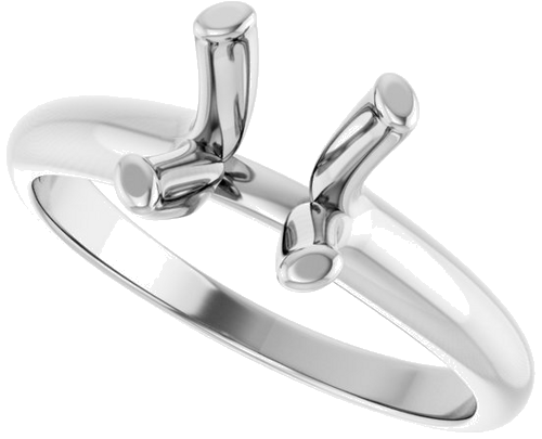 Sužadėtuvių Žiedas „Solitaire“ 14k white gold Round 8mm (5)