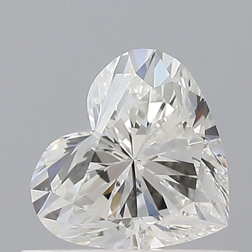0.51 carat H-VVS2 Natūralus Heart Deimantas (1)