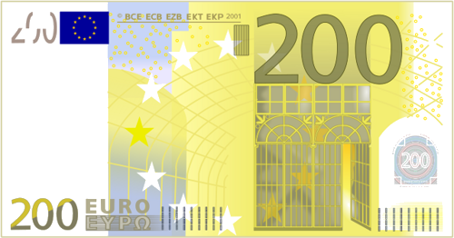 2002 Банкнота 200 евро PMG GEM UNC 66 (1)
