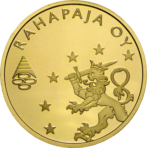 2002 Финляндия Монетный двор Rahapaja золотая монета (1)