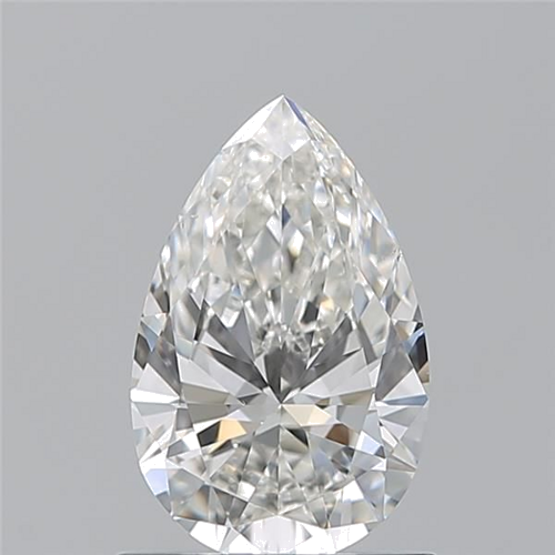 0.9 carat H-VS2 Natūralus Pear Deimantas (1)