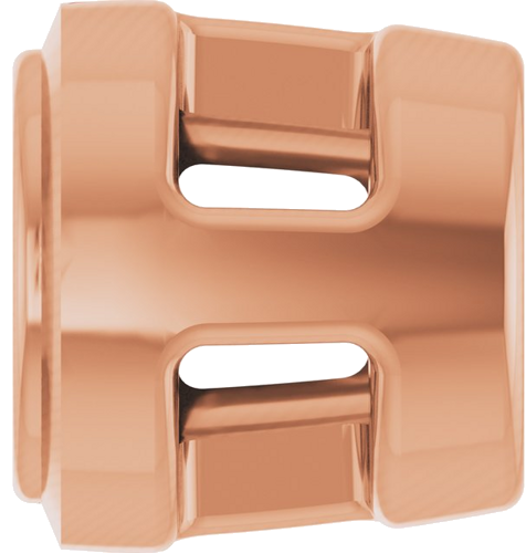 10K Rose 2.5 mm Round Slide Pendant Mounting (3)