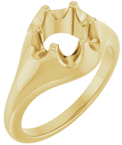 Sužadėtuvių Žiedas „Belcher Solitaire“ 585 Geltonojo Aukso Round 6.5mm (1)