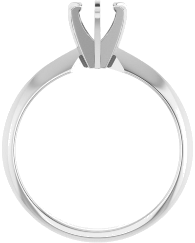 Sužadėtuvių Žiedas „Solitaire“ 585 Baltojo Aukso Round 5.1mm (2)