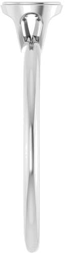 Sužadėtuvių Žiedas „Solitaire“ 585 Baltojo Aukso Oval 5mm x 3mm (4)