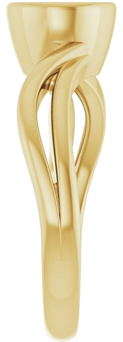 Sužadėtuvių Žiedas „Bezel-Set“ 14k yellow gold Round 6.5mm (4)
